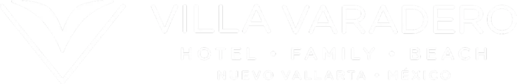 Logo &ldquo;Villa Varadero&rdquo; hotel, Family Beach in Nuevo Vallarta, Mexico.